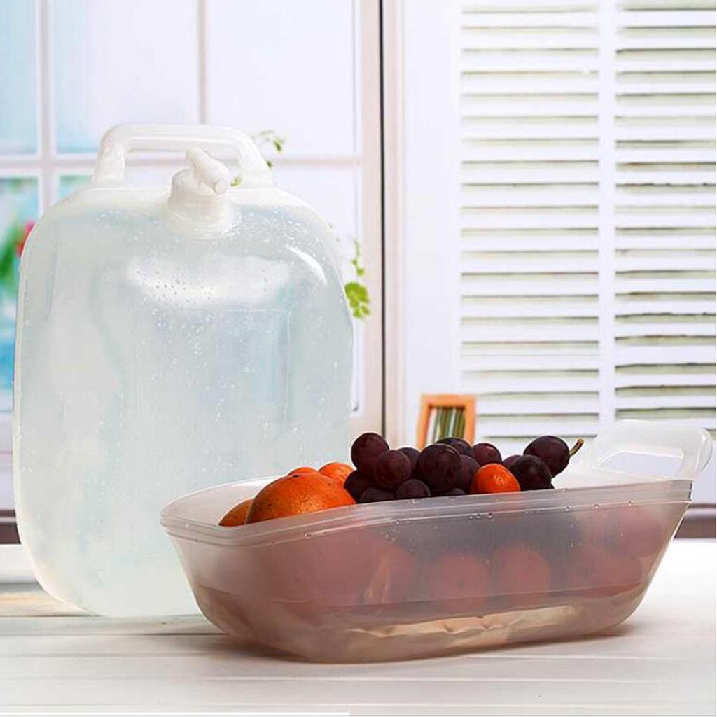 10L Water Pot Folding Bucket Fruit Wash Basin Outdoor