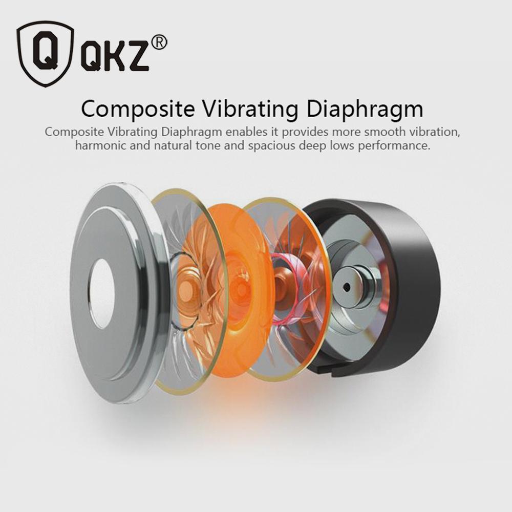 Tai nghe có dây QKZ KD7 3,5 mm Di chuyển kép Âm thanh nổi Bass nặng