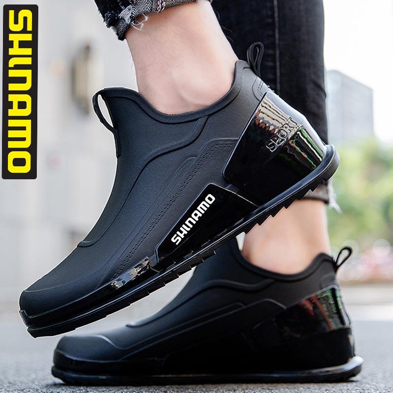 Năm 2023 Nam Giày Câu Cá, Giày Đi Mưa Chống Nước Giày Đi Mưa Giày Ngoài Trời Chống Trơn Trượt Nhẹ Cao Su Thoải Mái Giày Lội Color: 008 Shoe Size: 39