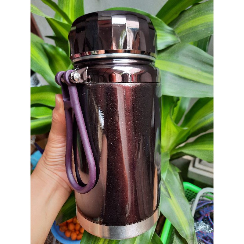 Bình Giữ Nhiệt Nắp Kim Cương Chất Liệu Inox Cao Cấp Dung Tích 1200ML  Giữ Nóng 48H Giữ Lạnh 72H