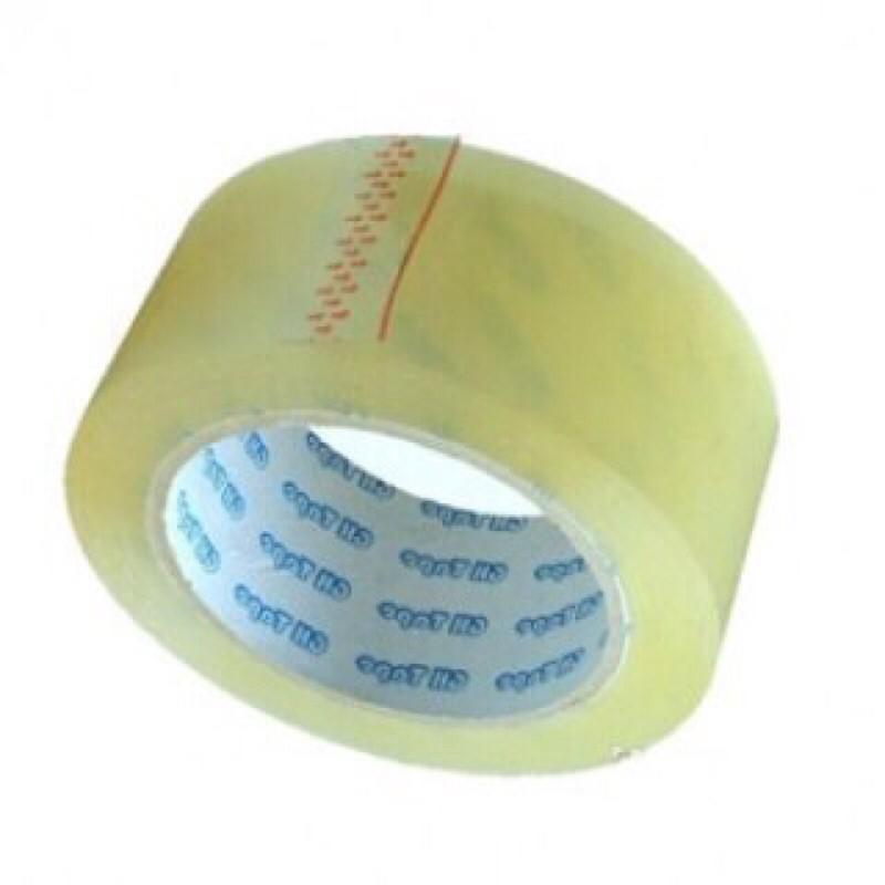 Băng keo trong dán thùng loại 1 dày 150 -200 yard+ dai chuẩn cây 1kg7