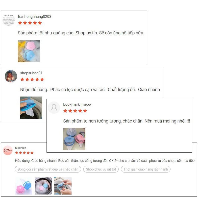 Phao lọc rác, cặn bẩn trong lồng máy giặt hình bông hoa