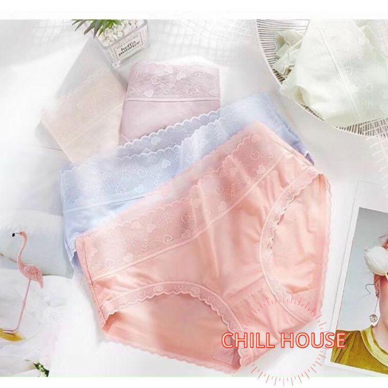 MỚI*Quần Lót SU LỤA Siêu MÁT Phối Ren dấu Đường May Quyến Rũ - CHILLHOUSE