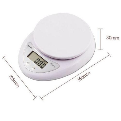 Cân điện tử mini nhà bếp 5kg CÓ Khay đựng Tặng Kèm Pin. Cân chia thực phẩm nhà bếp tiện lợi, làm bánh cân điện tử sẽ cân được trọng lượng của các nhiên liệu.