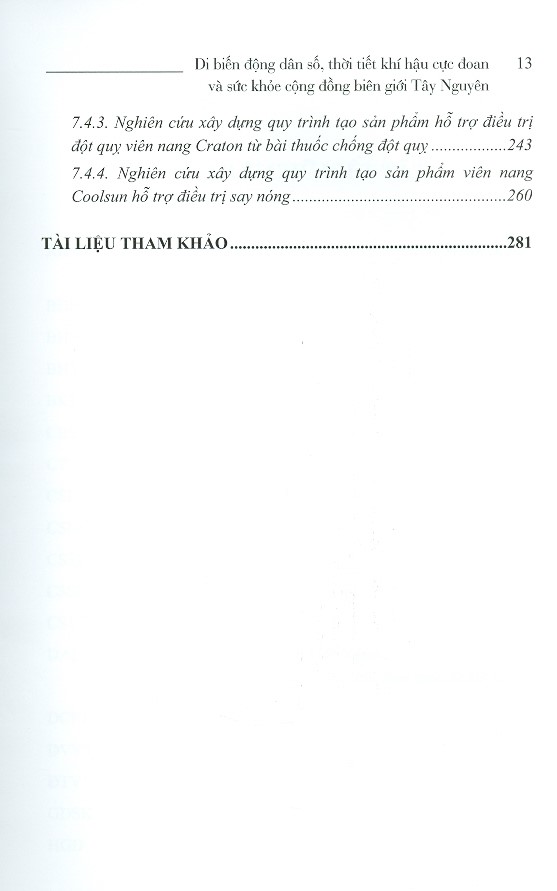 Di Biến Động Dân Số, Thời Tiết Khí Hậu Cực Đoan Và Sức Khỏe Cộng Đồng Biên Giới Tây Nguyên