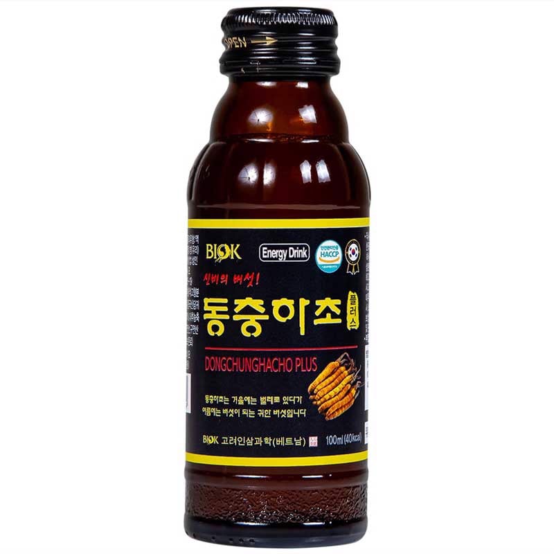 Nước Đông Trùng Hạ Thảo Biok Dạng Chai 100ml