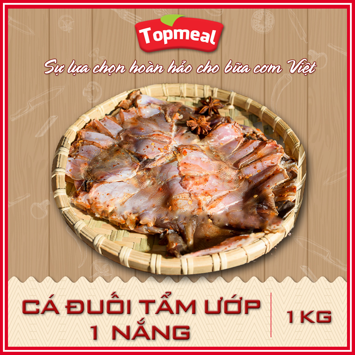 HCM - Cá đuối tẩm ướp 1 nắng (1kg) - Thích hợp với các món nướng, rim, chiên nước mắm, nấu canh... - [Giao nhanh TPHCM]