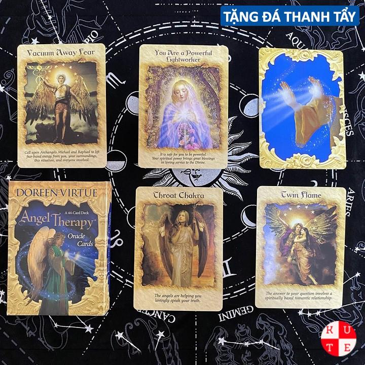 Bài Oracle Angel Therapy 44 Lá Bài Mạ Vàng Tặng File Tiếng Anh Và Đá Thanh Tẩy