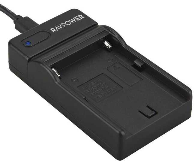 Bộ sạc Ravpower kèm 1 pin Sony NP-F970 - Hàng chính hãng