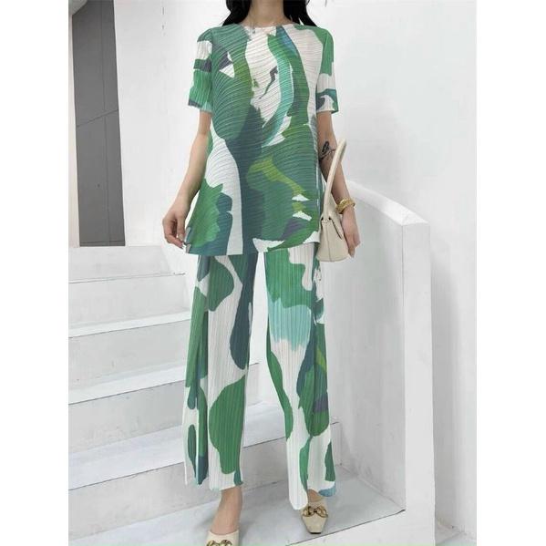 SÉT BỘ  NHÚN XANH LOANG