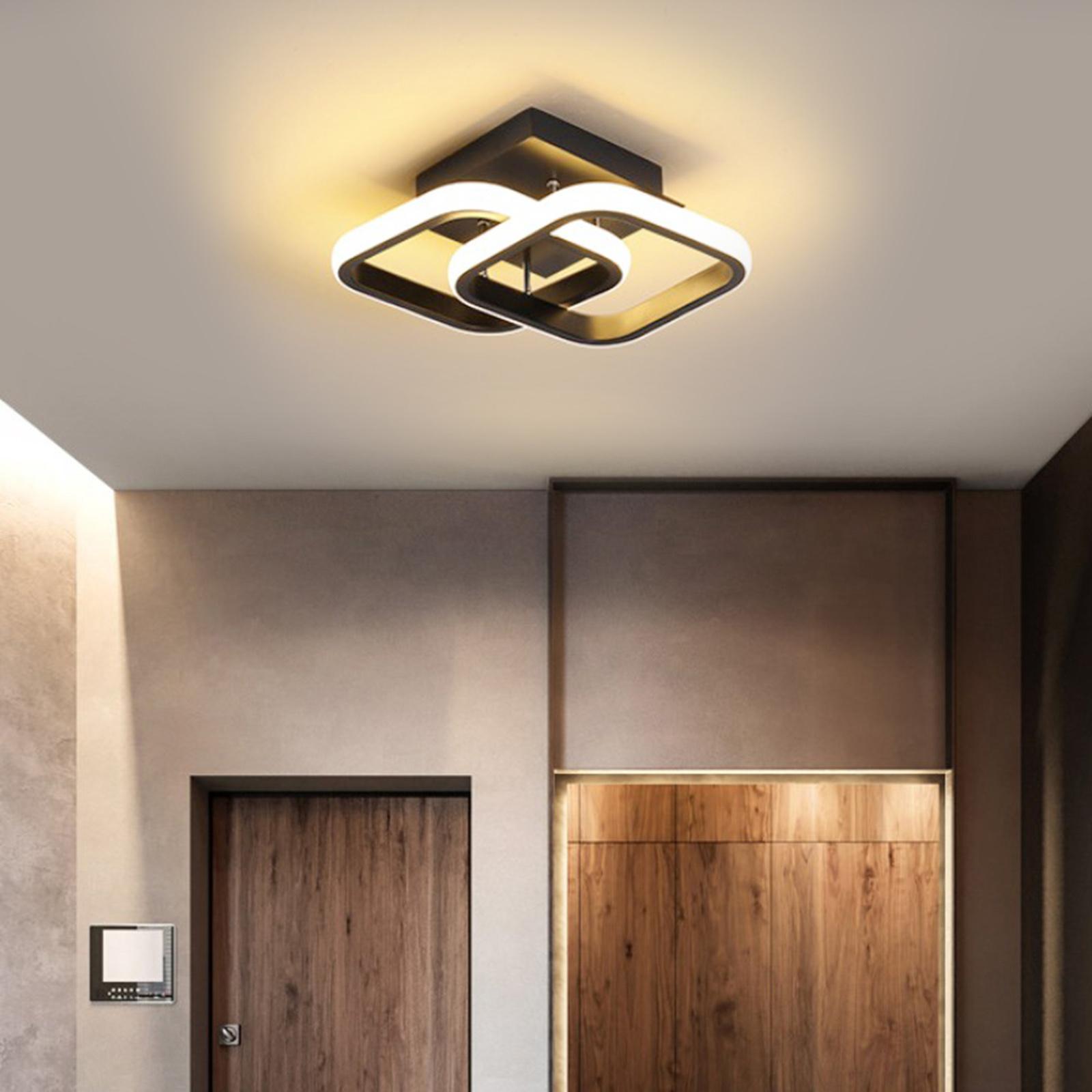 3X LED Ceiling Light Bar Lamp Room Hotel Lighting Black 24x20x12.5cm