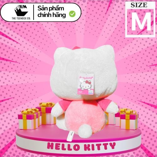 Gấu Bông Hello Kitty Size M Cho Bé Cao Cấp, Thú bông hello kitty cho bé, Gấu Bông Mềm Mịn Size 30cm, Quà tặng đáng yêu - Sản phẩm chính hãng, Phân phối bởi Teenbox