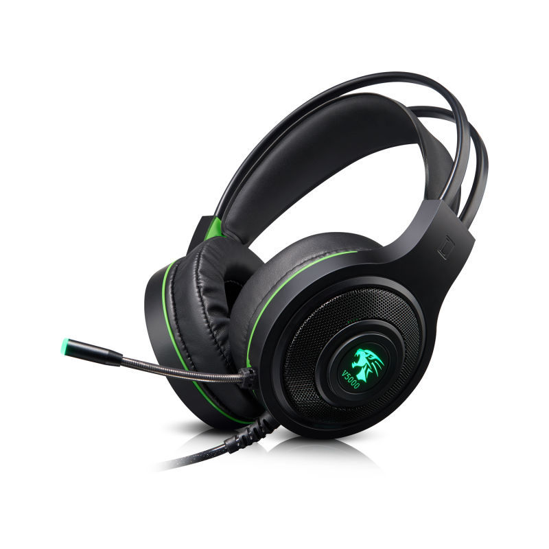 Tai Nghe Headphone Chuyên Game Jaidun V5000 Có Led Jack 3.5 + Usb Dây Dài 2.1m