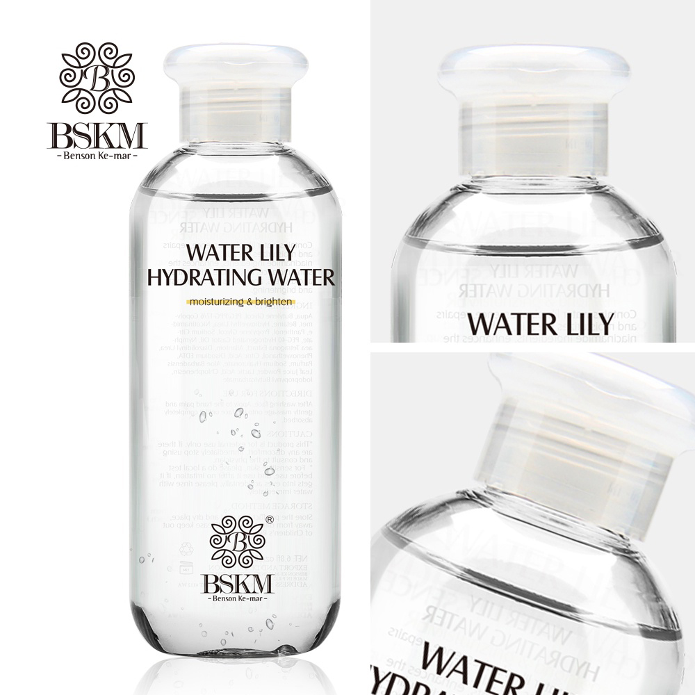Nước hoa hồng dưỡng ẩm BSKM Water Lily 200ml + Kem dưỡng ẩm dưỡng ẩm Hexapeptide 35g Dưỡng ẩm da mặt Dưỡng ẩm Chống oxy hóa Nuôi dưỡng làn da mịn màng