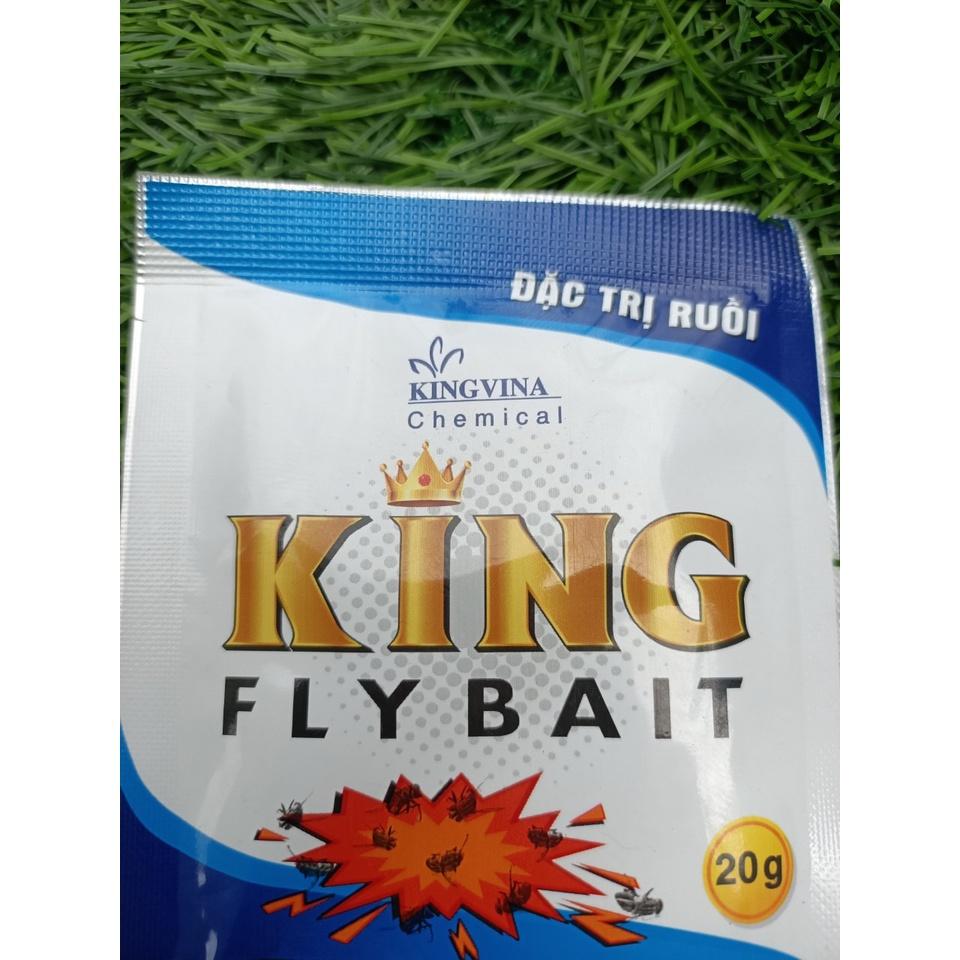 Thuốc bột phun hoặc rắc diệt ruồi King Fly Bait 20gr