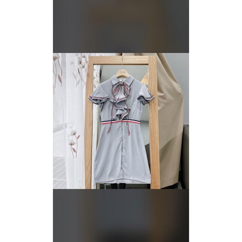 {SALE}VÁY XANH BÈO NGỰC PHỐI DÂY VIỀN NỮ