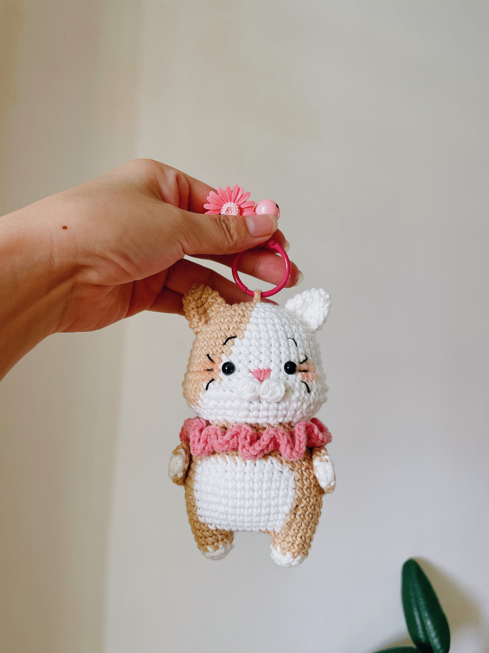 Mèo ú móc len làm móc khóa, quà tặng cho bạn bè