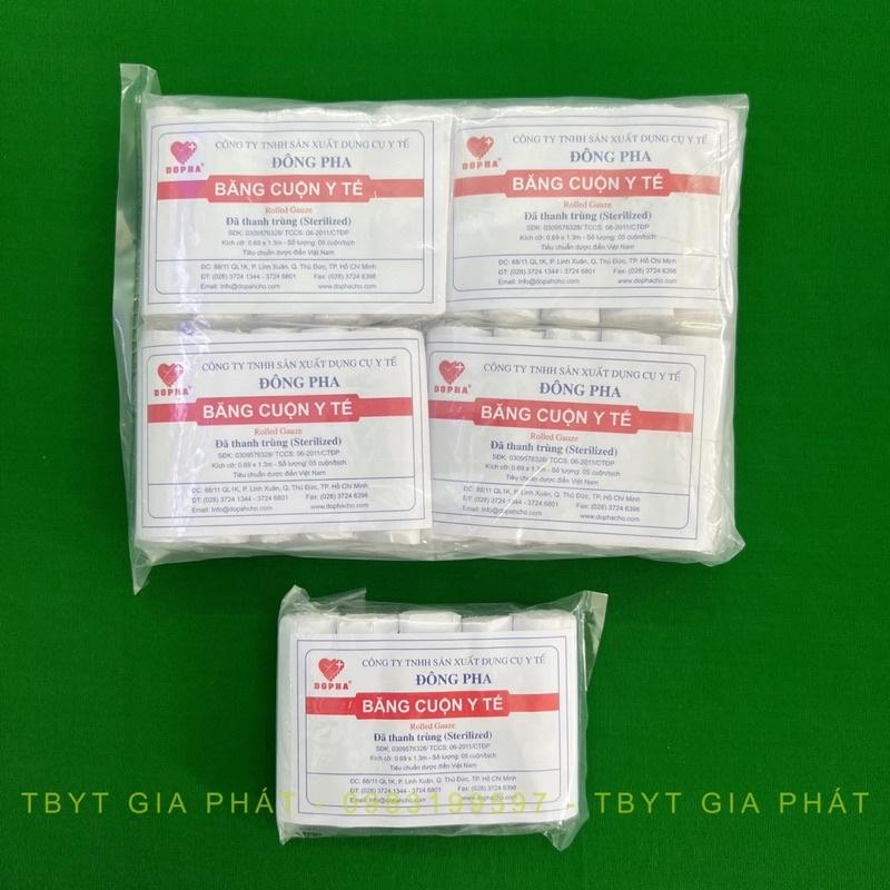 GẠC CUỘN ĐÔNG PHA 0.69x1.3M ROLLED GAUZE THANH TRÙNG (BÌ 5 CUỘN)