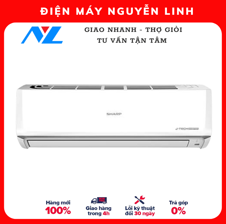 HÀNG CHÍNH HÃNG - Máy lạnh Sharp Inverter 1HP AH-X10ZW - GIAO HCM