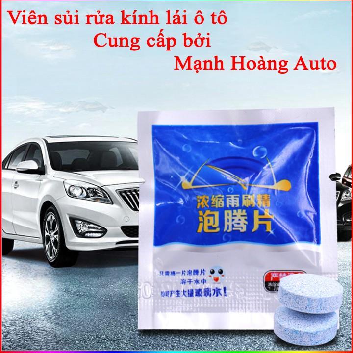 Viên sủi rửa kính xe ô tô - loại 1 viên pha 4 lít nước giúp tẩy sạch kính lái