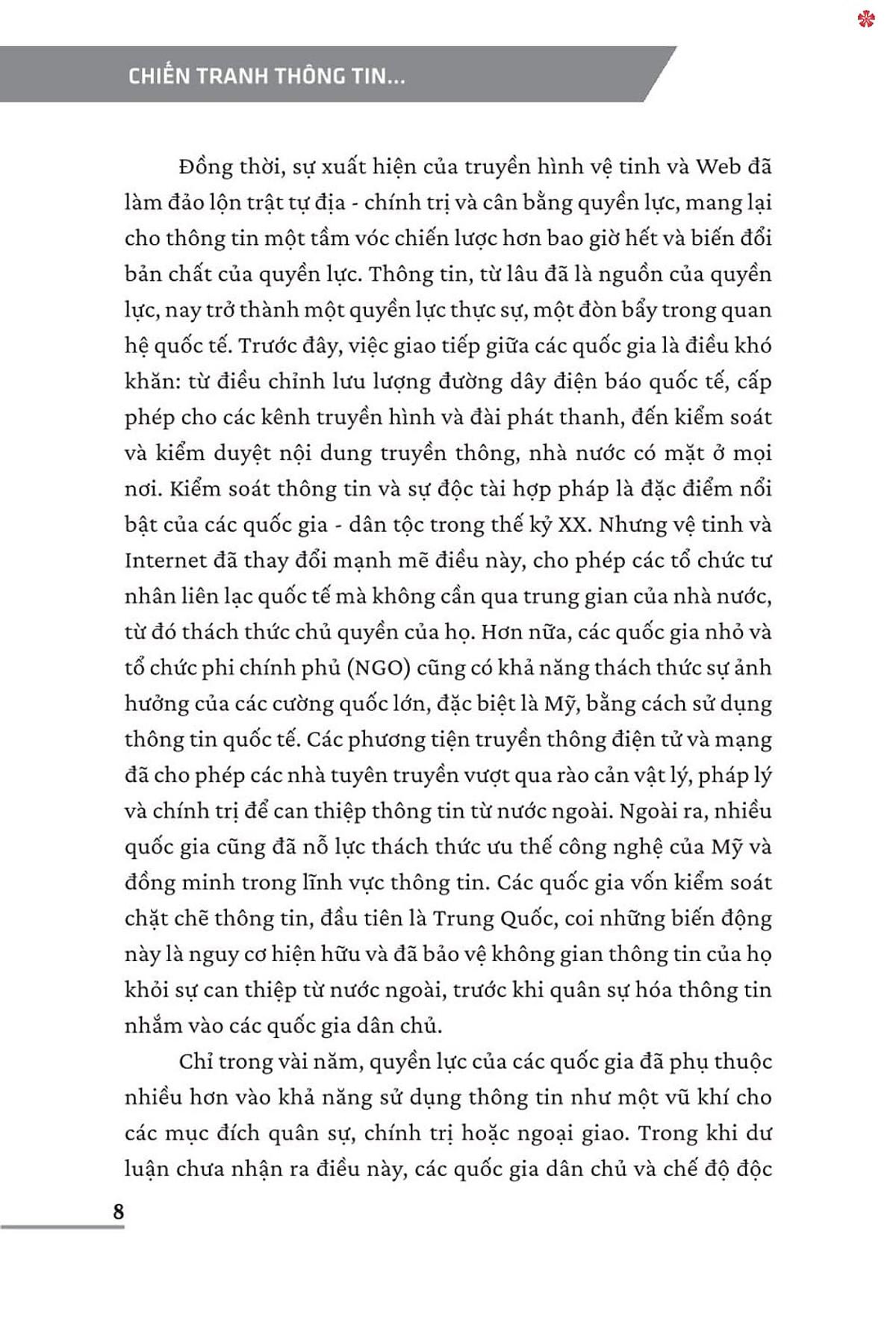 Sách - Chiến Tranh Thông Tin - Các Quốc Gia Trong Cuộc Đua Chinh Phục Tâm Trí Con Người