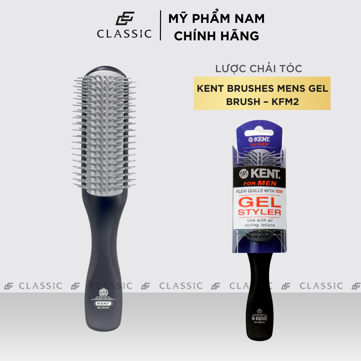 Lược chải tóc Kent Brushes Mens Gel Brush – KFM2