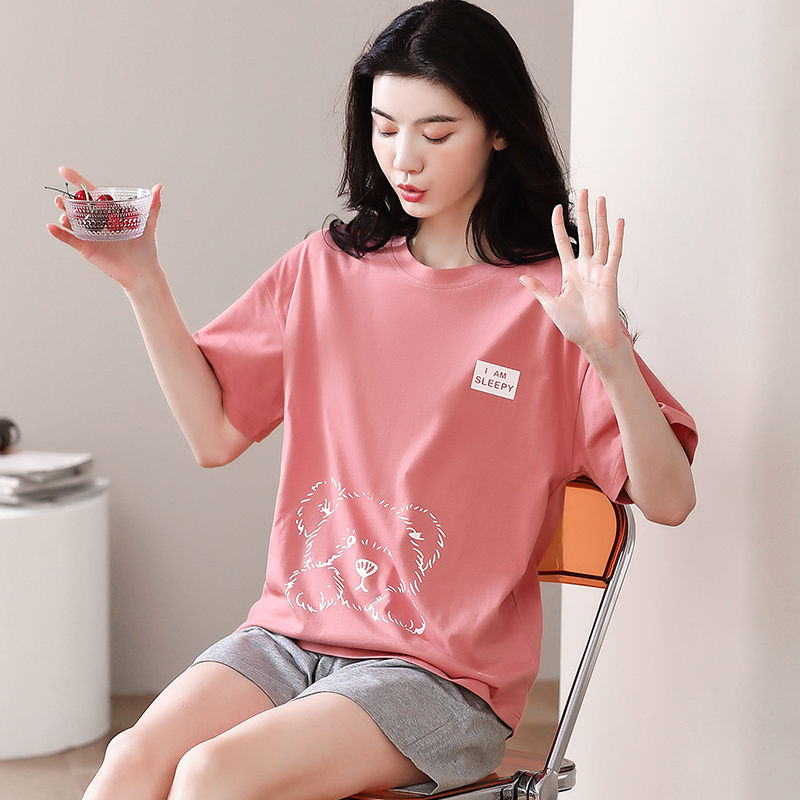 Đồ mặc nhà nữ quần đùi cotton cao cấp 8107