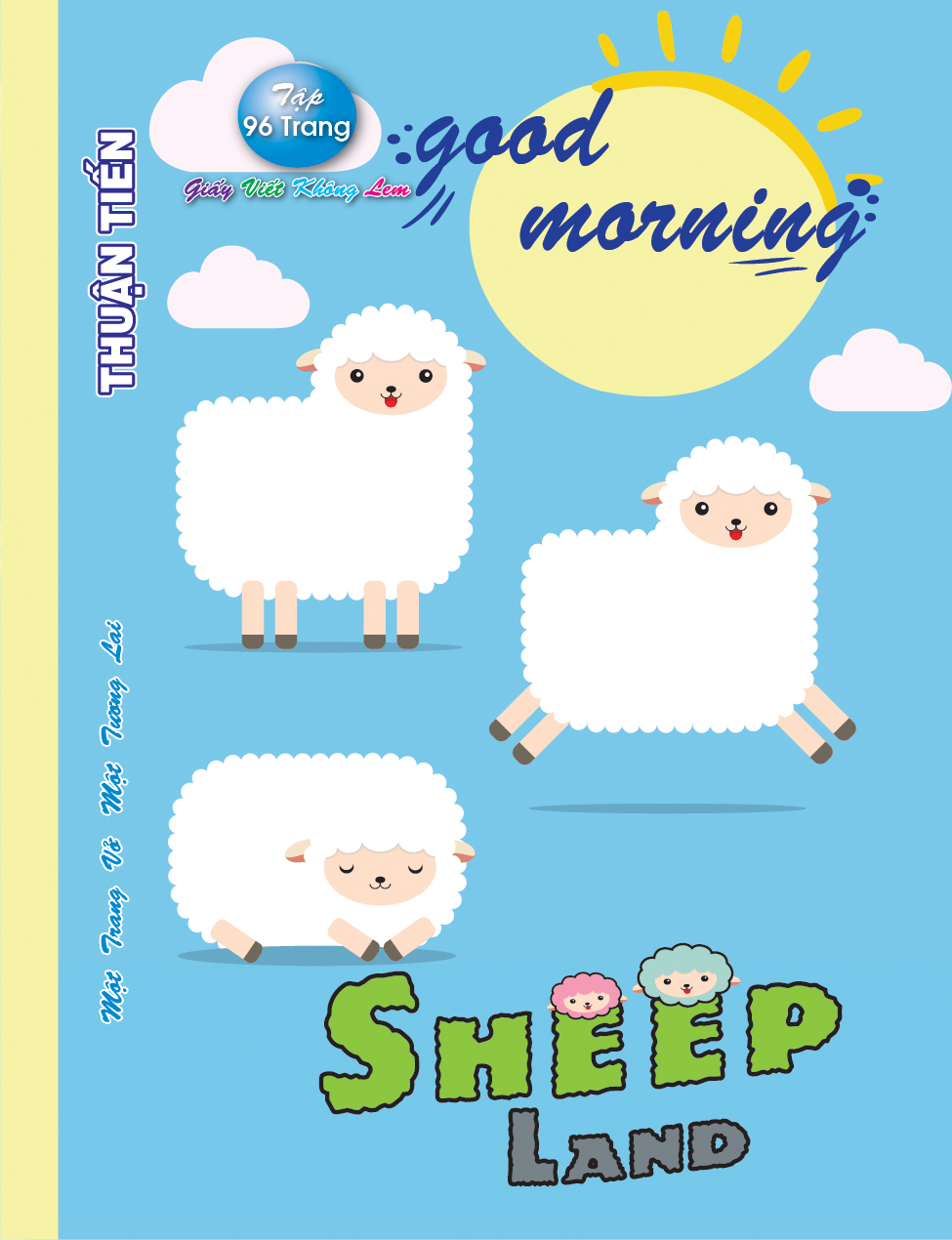 Lốc 10 Quyển Tập 96 trang Sheep land  (mẫu ngẫu nhiên)