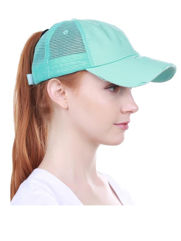 Nón Lưỡi Trai Nữ KBETHOS Ponytail Mesh Trucker Baseball Cap