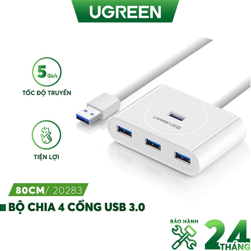 Hình ảnh Hub USB 3.0 4 cổng tốc độ 5Gbps UGREEN CR113 - Hàng chính hãng