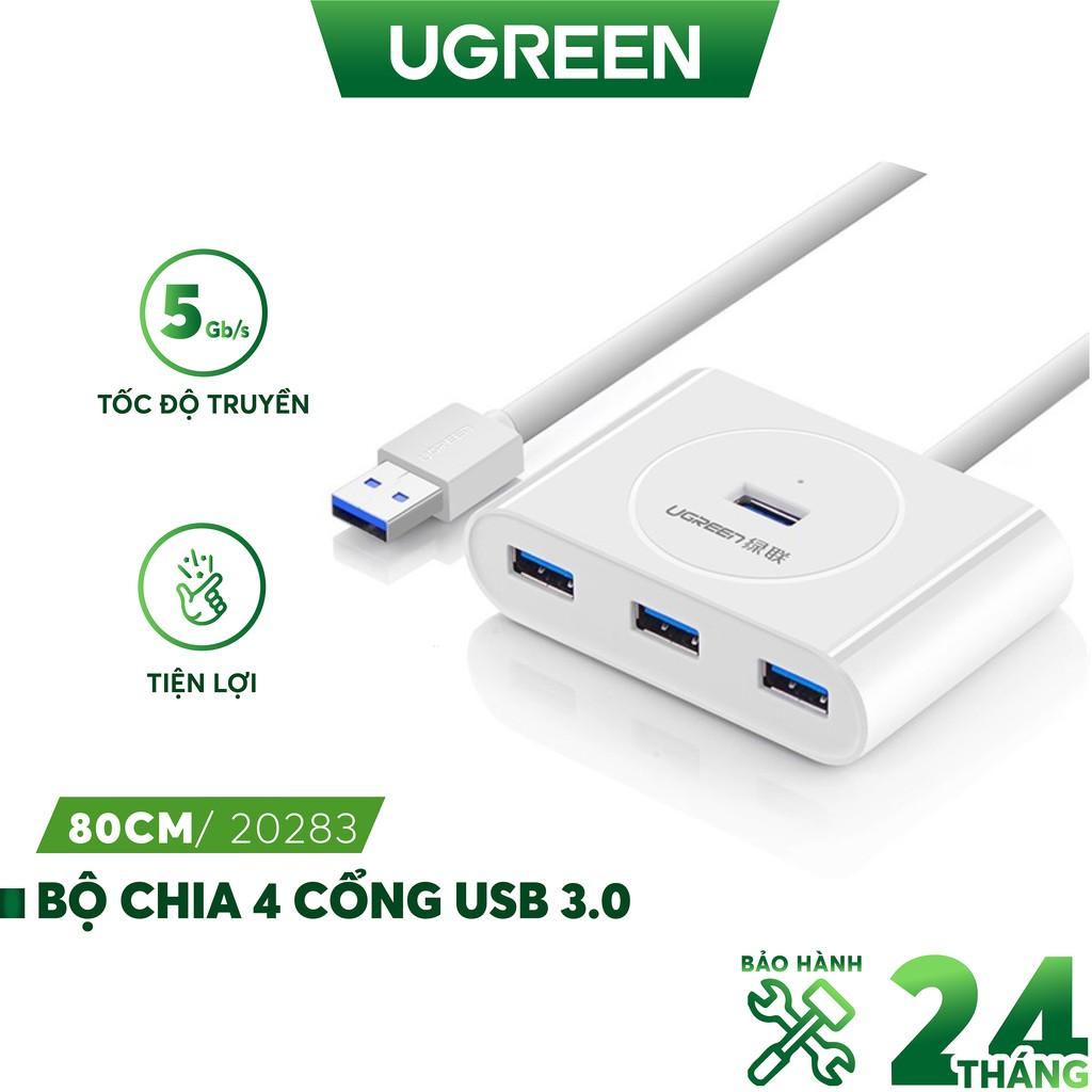 Hub USB 3.0 4 cổng tốc độ 5Gbps UGREEN CR113 - Hàng chính hãng