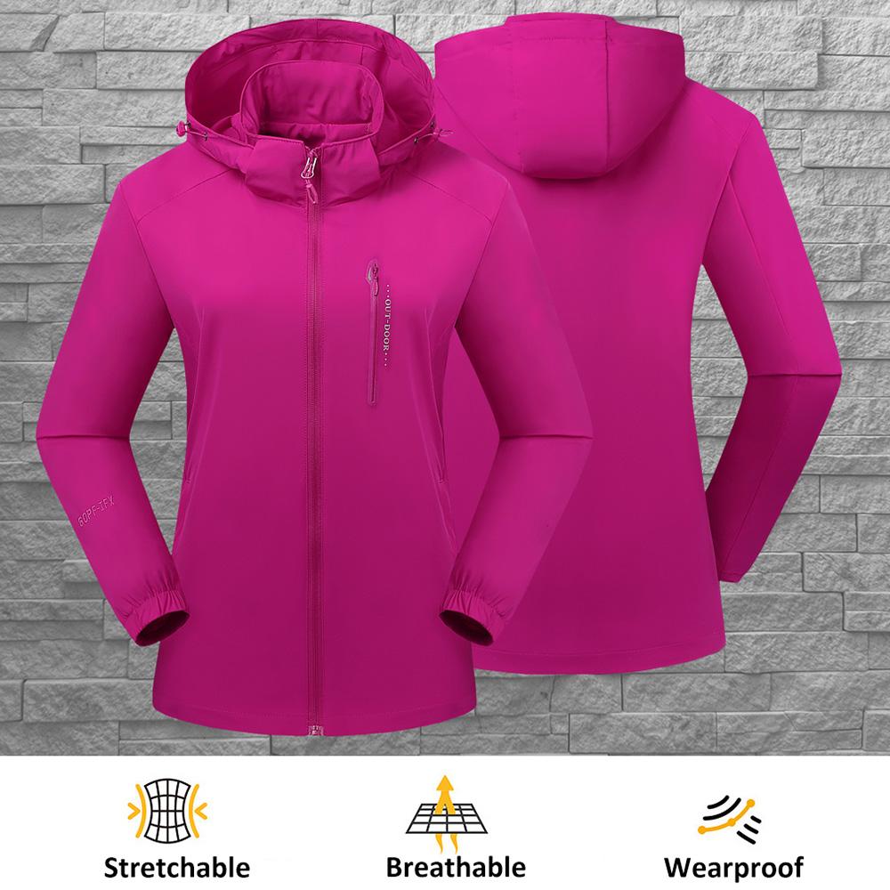 Áo khoác nữ chống thấm nước, chống gió, chất liệu co giãn