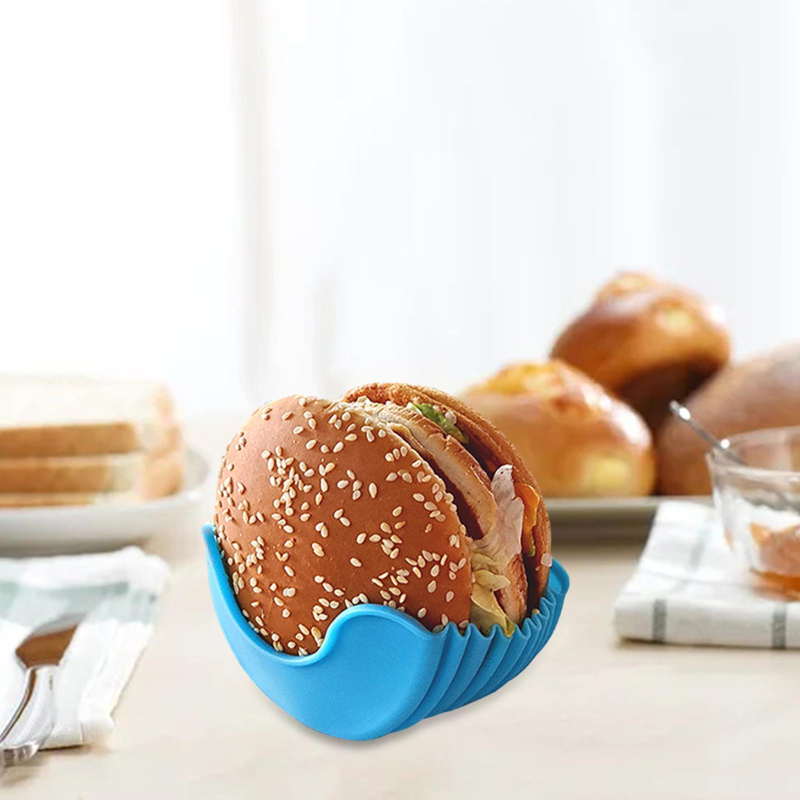 Silicone Hamburger Holder Hamburger Sandwich Burger Holder for