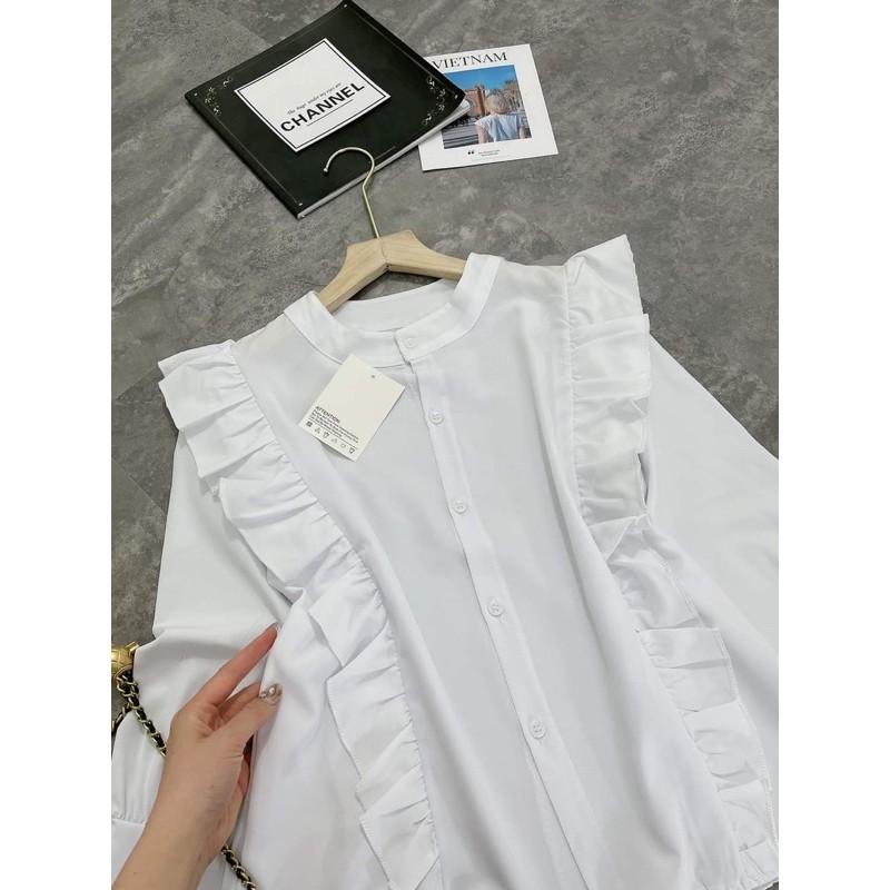 ÁO SƠ MI BÈO CỔ TÀU DÀI TAY