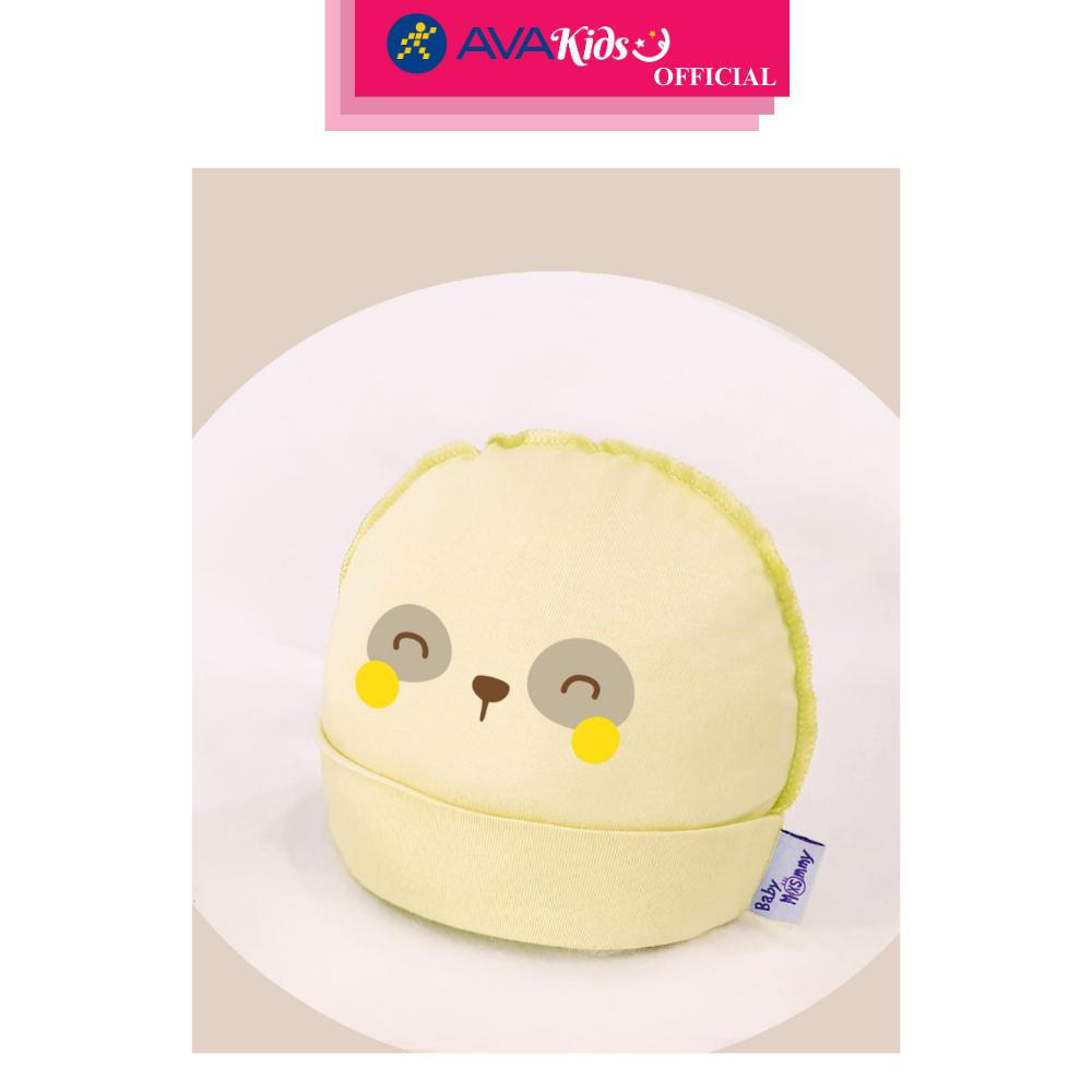 Nón sơ sinh bo in hình thú BabyMommy - Màu ngẫu nhiên (0 - 6 tháng)