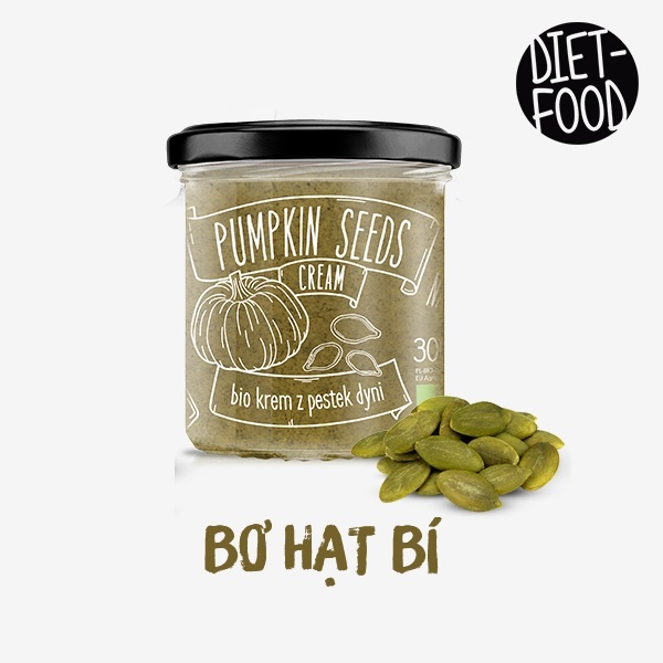 Bơ kem hạt bí hữu cơ 300g Diet Food Organic Bio pumpkin cream