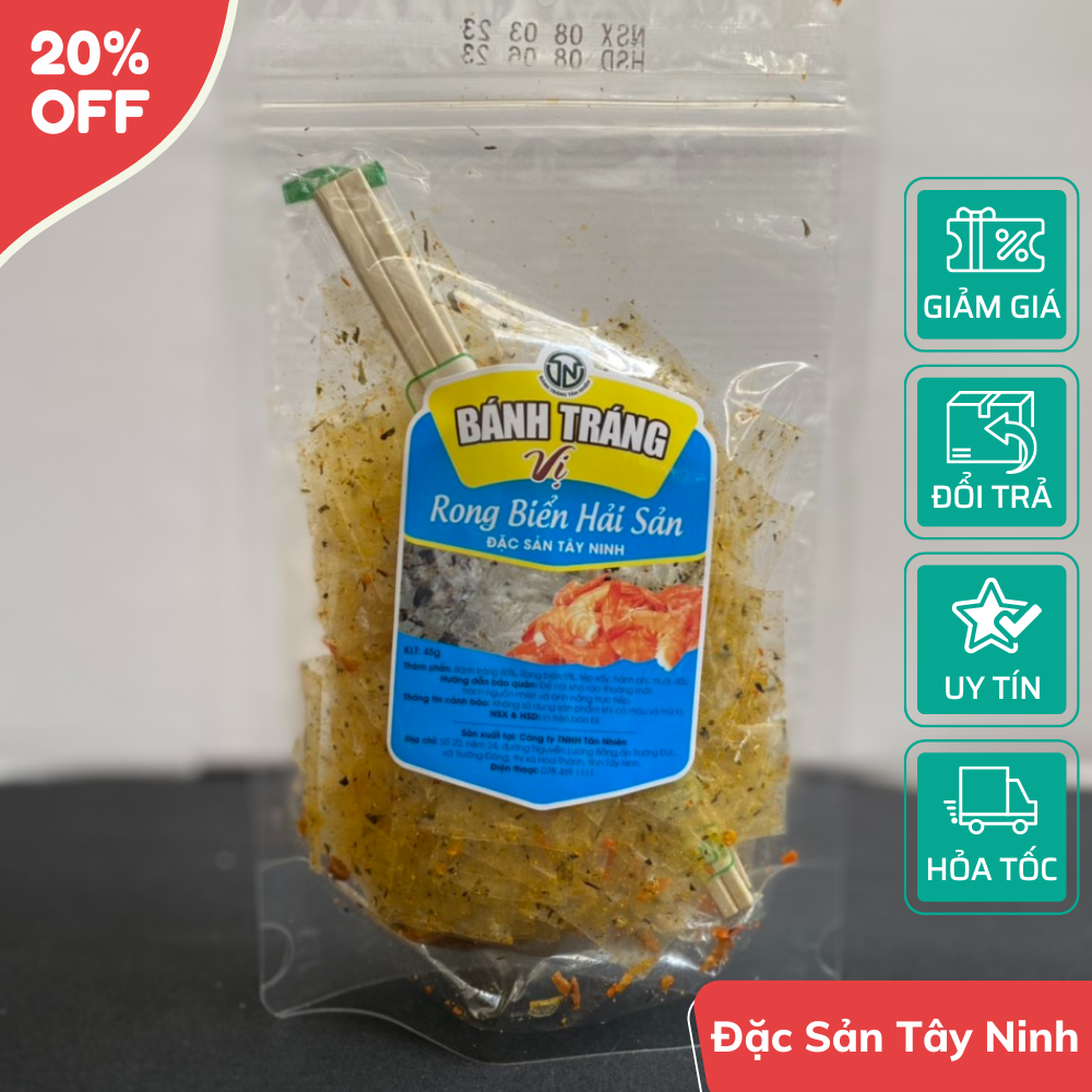 Bánh Tráng Trộn Rong Biển Hải Sản