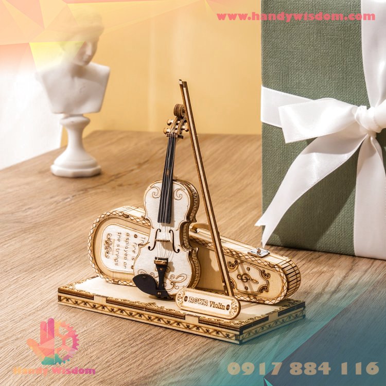 Mô hình lắp ghép gỗ Rolife - Đàn Violin - Robotime Violin Capriccio TG604K