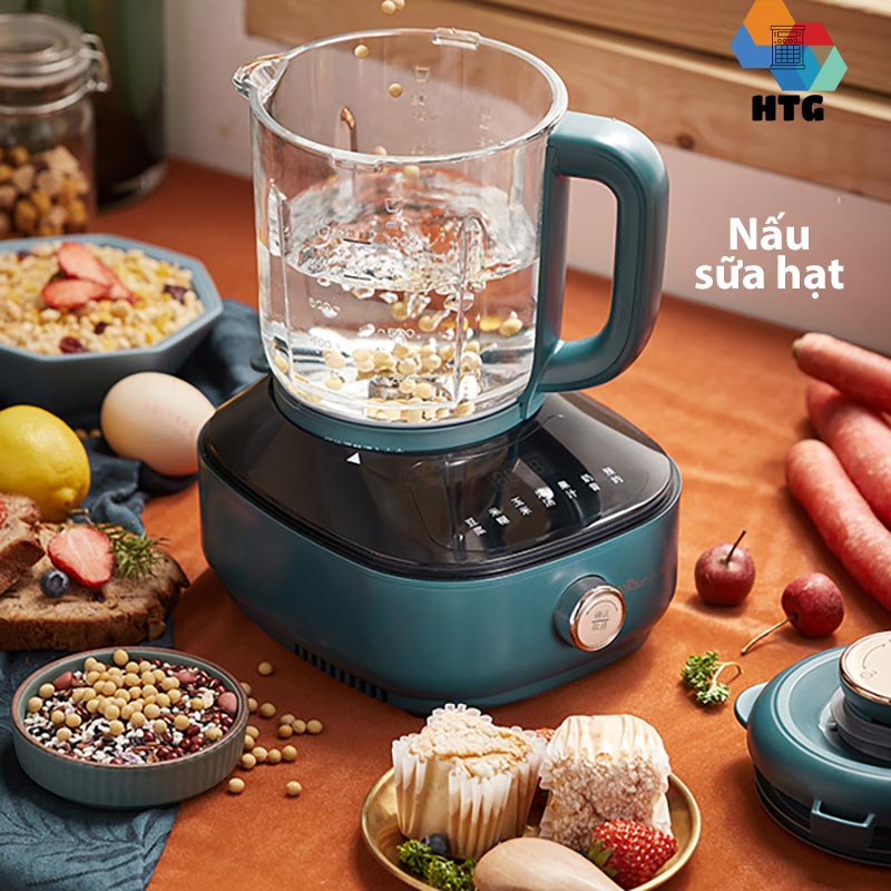 Máy làm sữa hạt đa năng Bear PBJ-B06W1 độ ồn thấp, nấu cháo, súp, xay sinh tố, nước ép, hẹn giờ thông minh, hàng chính hãng