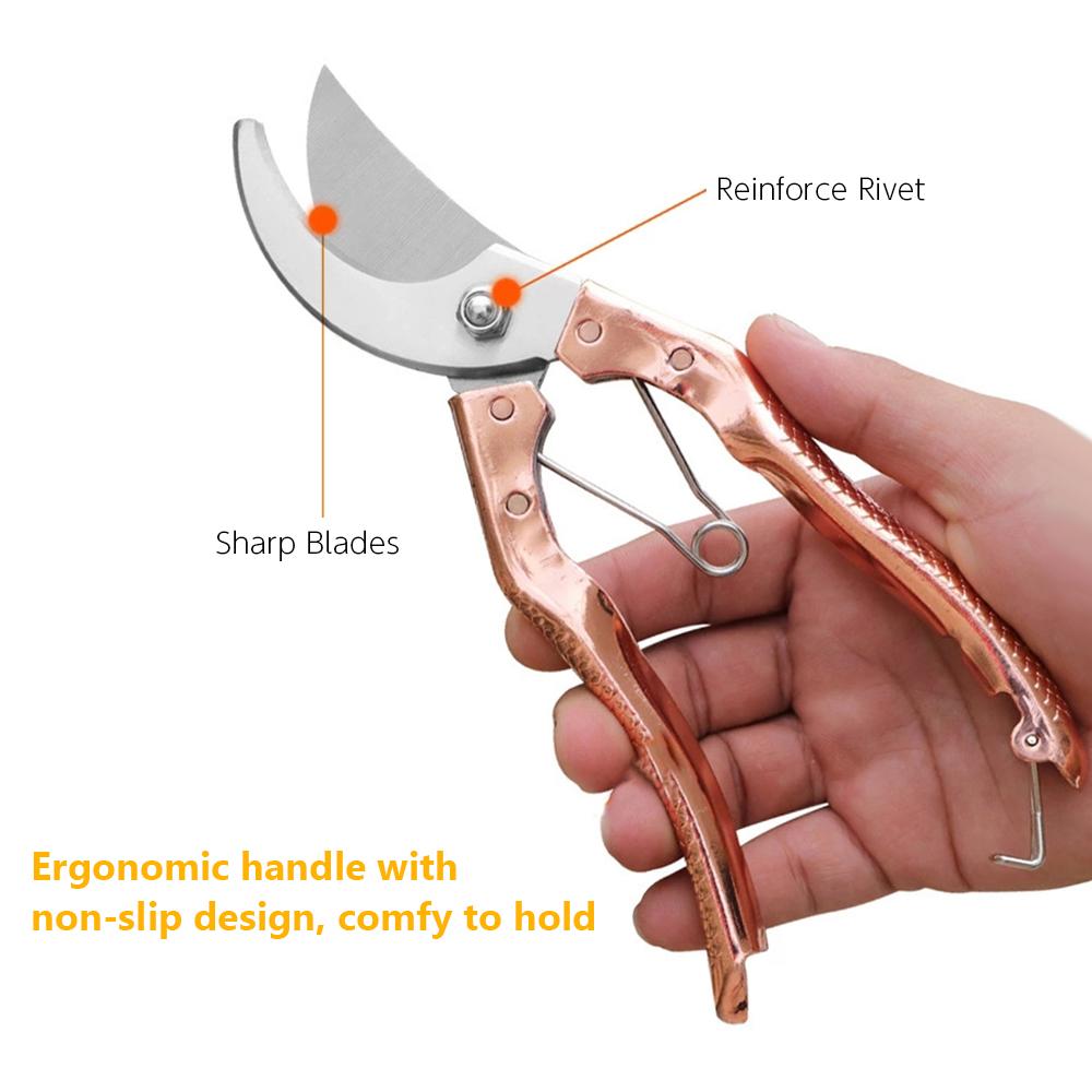 Kéo cắt tỉa vườn cây bằng thép không gỉ, dụng cụ làm vườn chuyên nghiệp