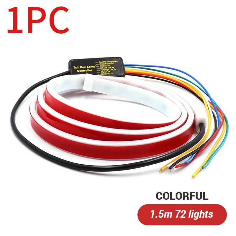 Đèn hậu LED Dải ánh sáng RGB Streamer Đèn tín hiệu quay vòng trên ô tô Dải đèn chạy dòng chảy 150cm