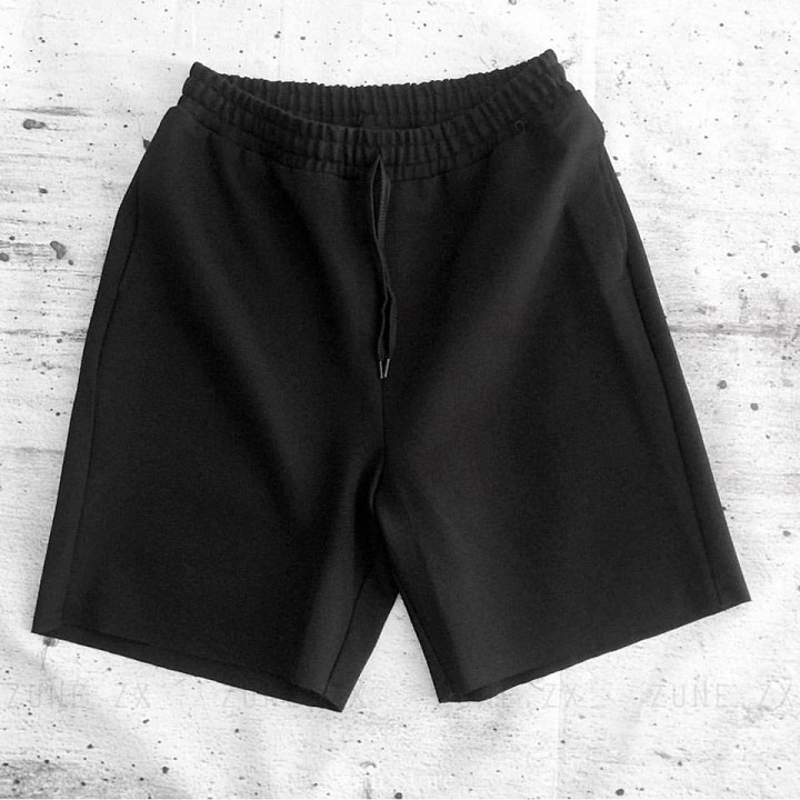 Quần Short Unisex Nam Nữ Dáng Lửng Trơn Chất Nỉ Cao Cấp short nỉ basic - Gin Store