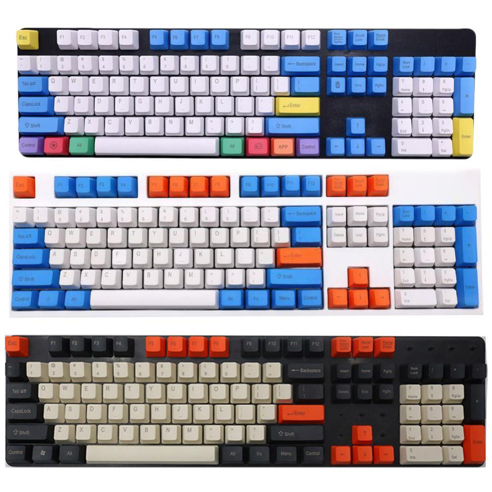 108 Chiếc PBT PC Game Thủ Bàn Phím Màu Keycaps Cho Bàn Phím Cơ Tiếng Anh Thay Thế Bộ Nút 2021 Teclado Mecánico