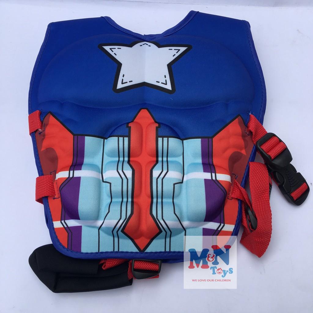 Áo phao bơi siêu anh hùng cho bé từ 3-6 tuổi
