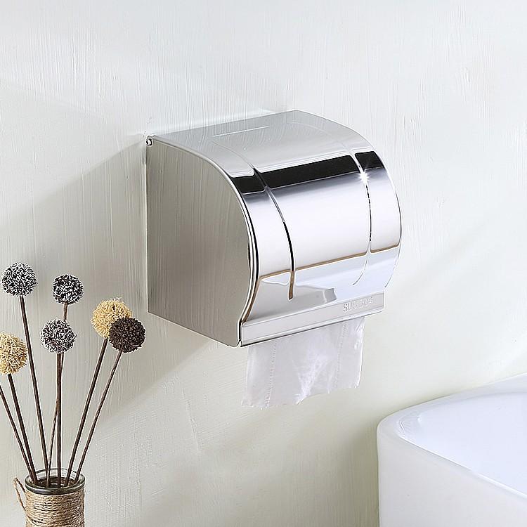 Hộp đựng giấy vệ sinh mẫu hộp kín bằng inox 304