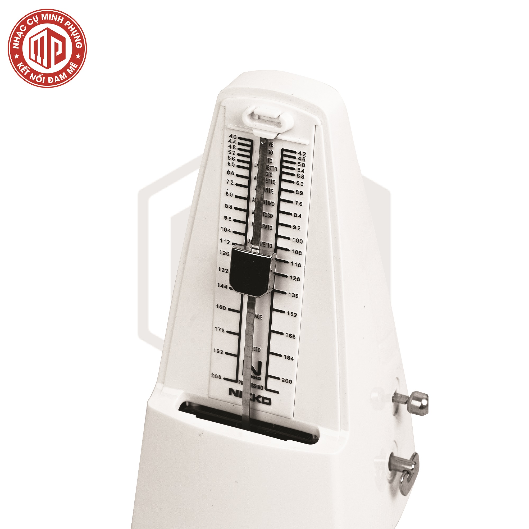 Máy đếm nhịp/ gõ nhịp/ đập nhịp cao cấp - Metronome Nikko - Màu trắng - Hàng chính hãng