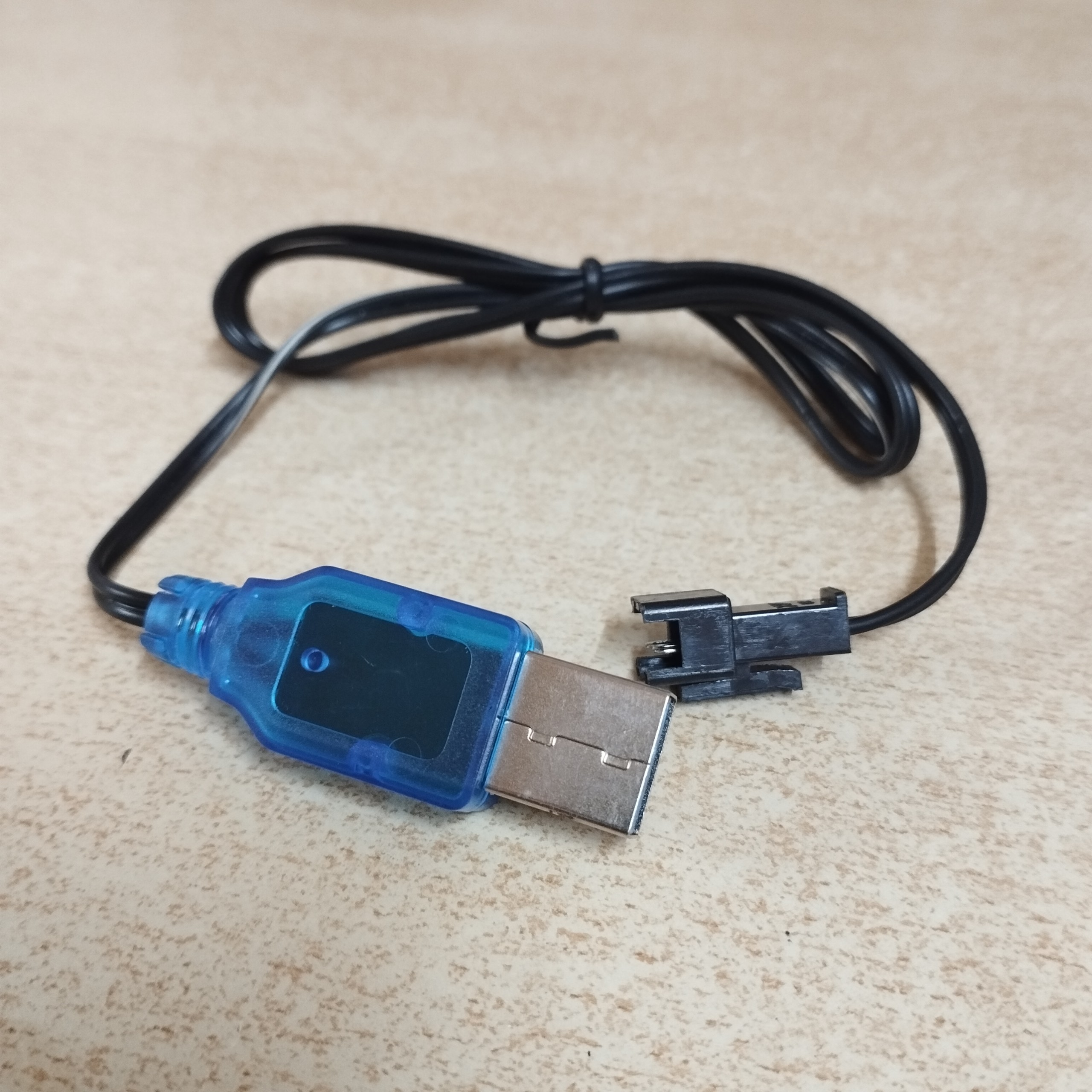 Dây cáp sạc pin 3.7V chân cắm Jack SM càng cua đen