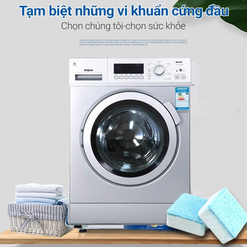 Hộp 12 Viên Tẩy Vệ Sinh Lồng Máy Giặt - Diệt Khuẩn - Tẩy Cặn Bẩn Máy Giặt 206858