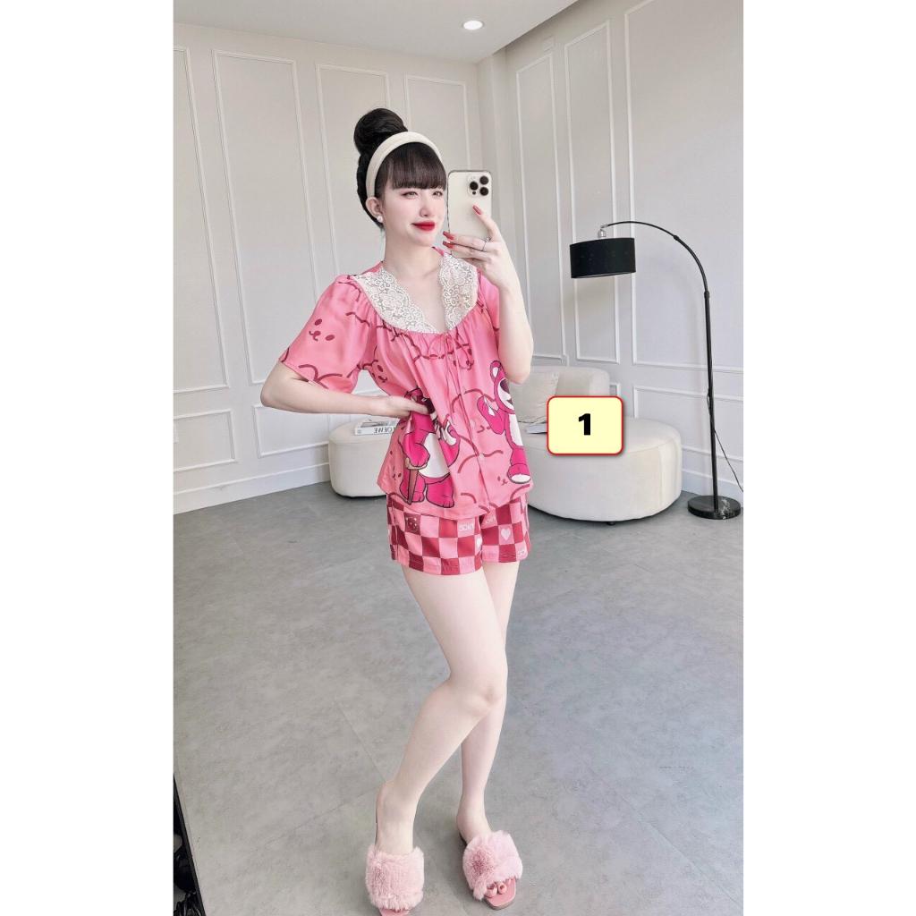 Bộ Đùi Mặc Nhà Nữ Lụa Latin 45-60kg