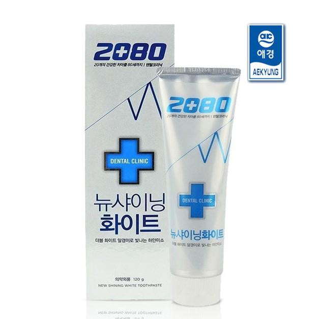 Kem đánh răng trắng răng 2080 Dental Clinic White Toothpast Hàn Quốc 120g